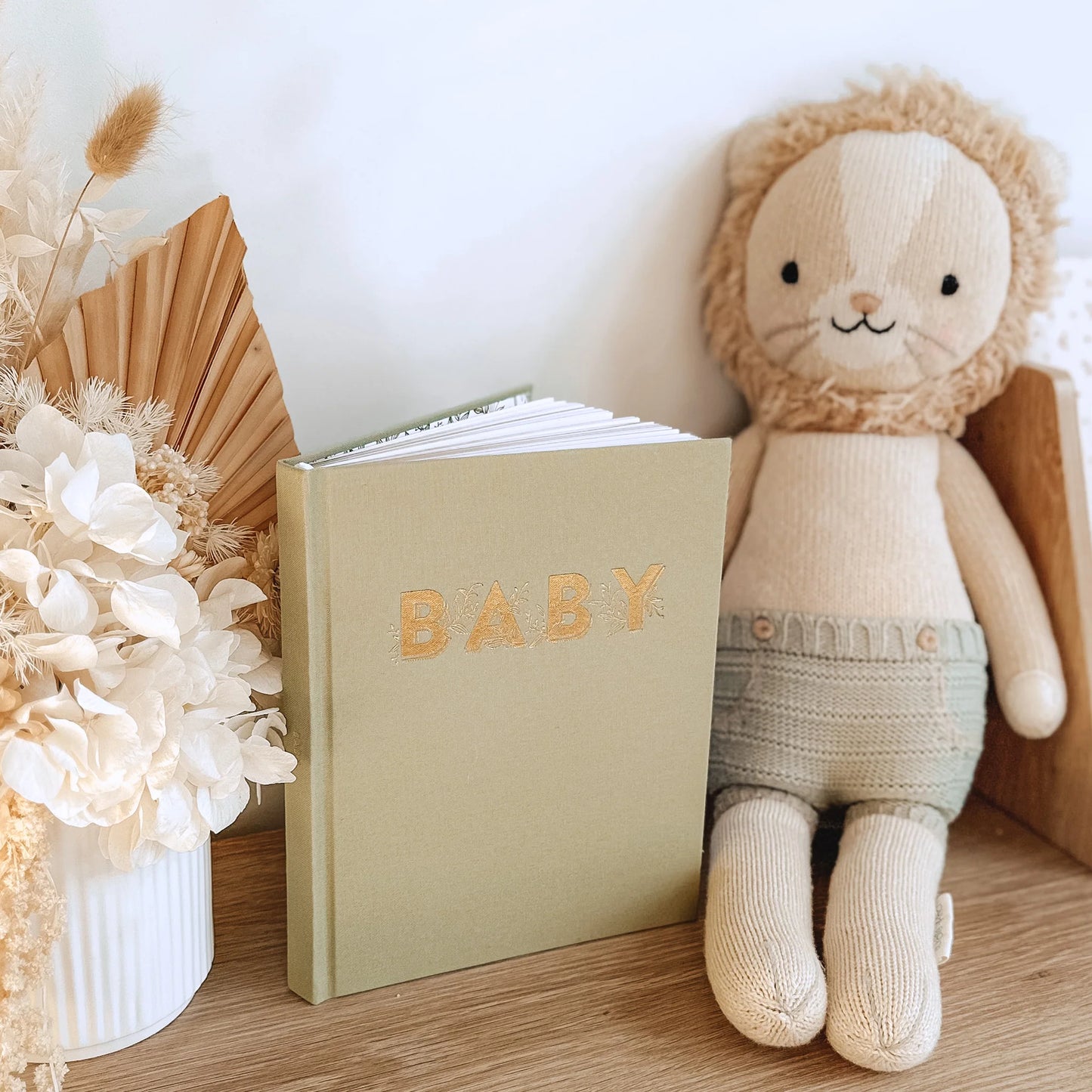 Mini Baby Book - Sage