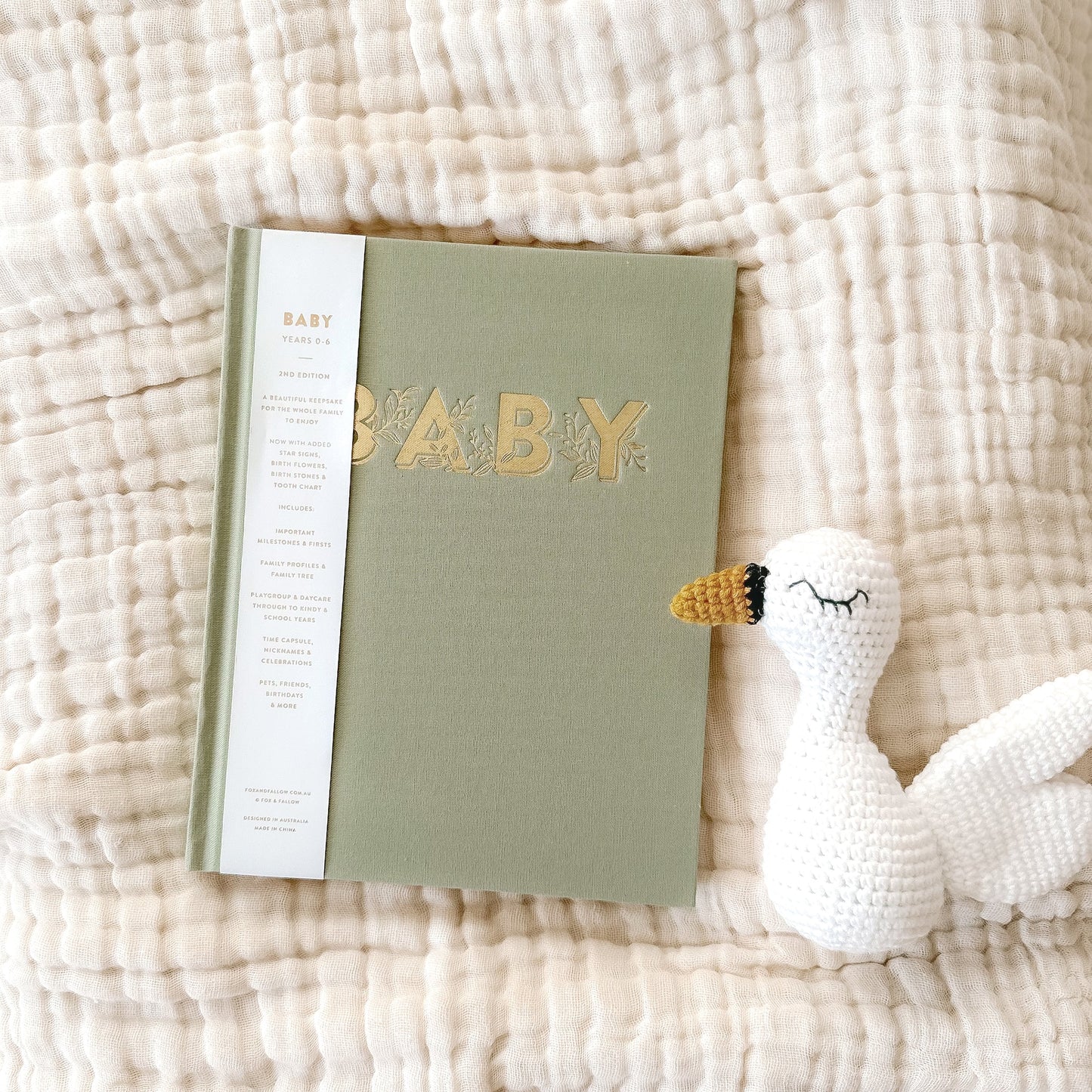 Mini Baby Book - Sage