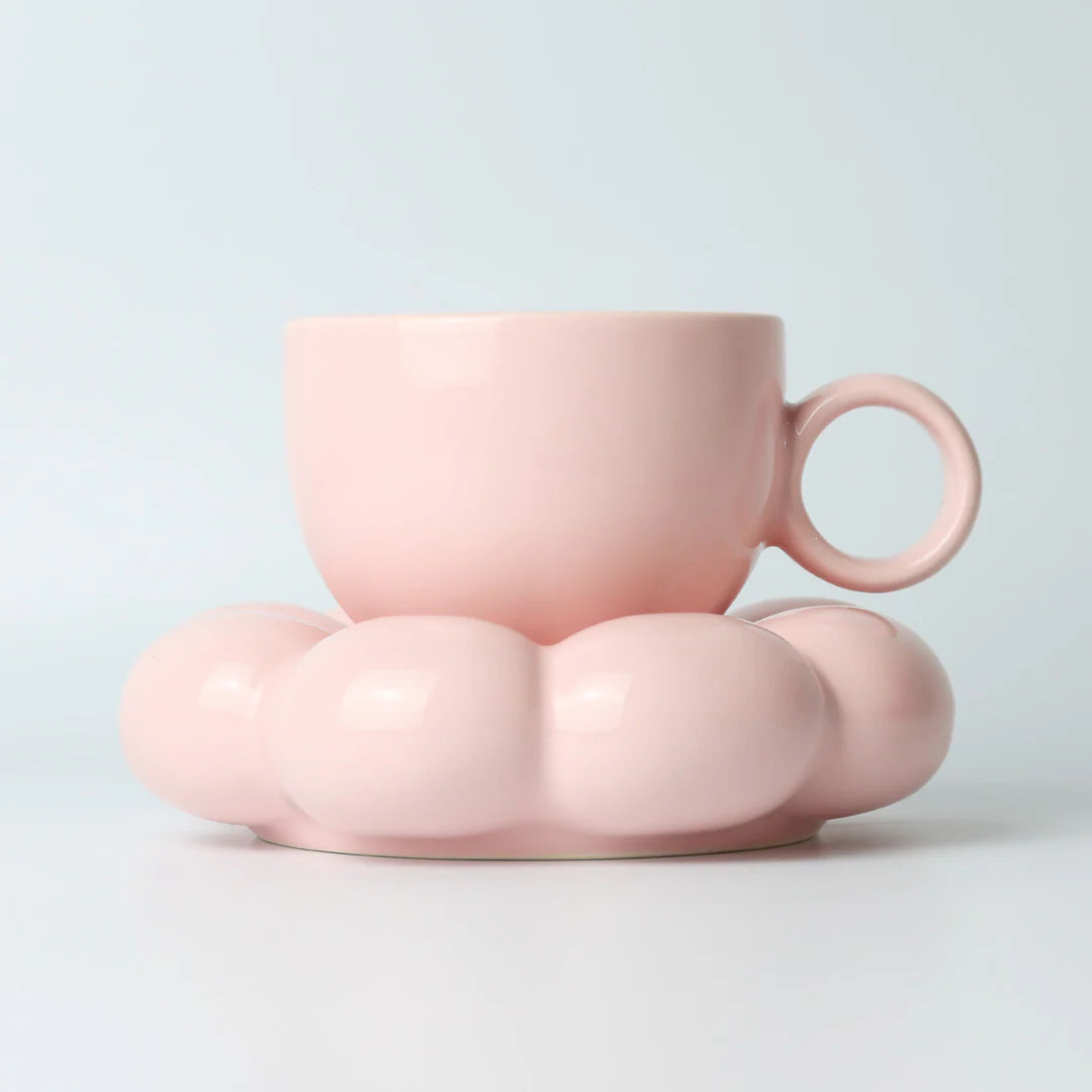 Lottie Mug and Saucer Set - Pink