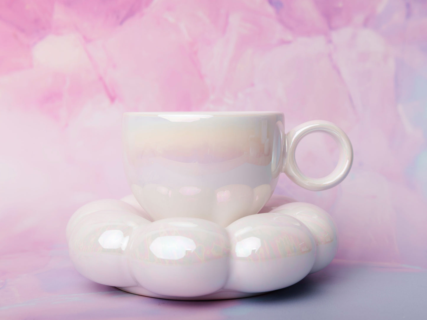 Lottie Mug and Saucer Set - Pearl