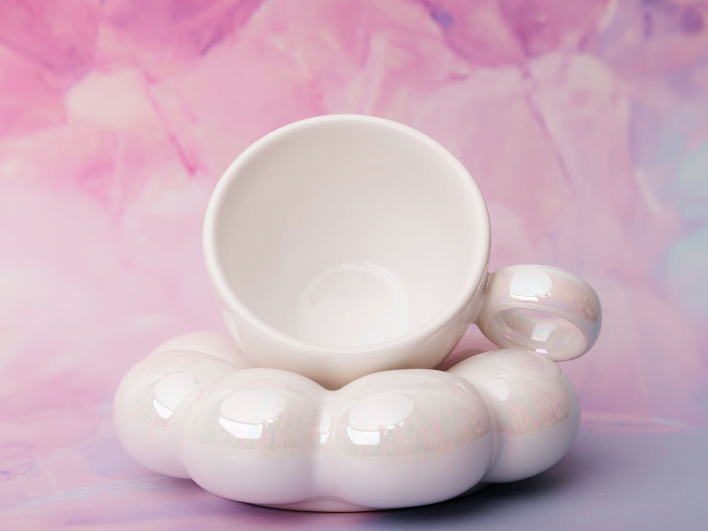 Lottie Mug and Saucer Set - Pearl