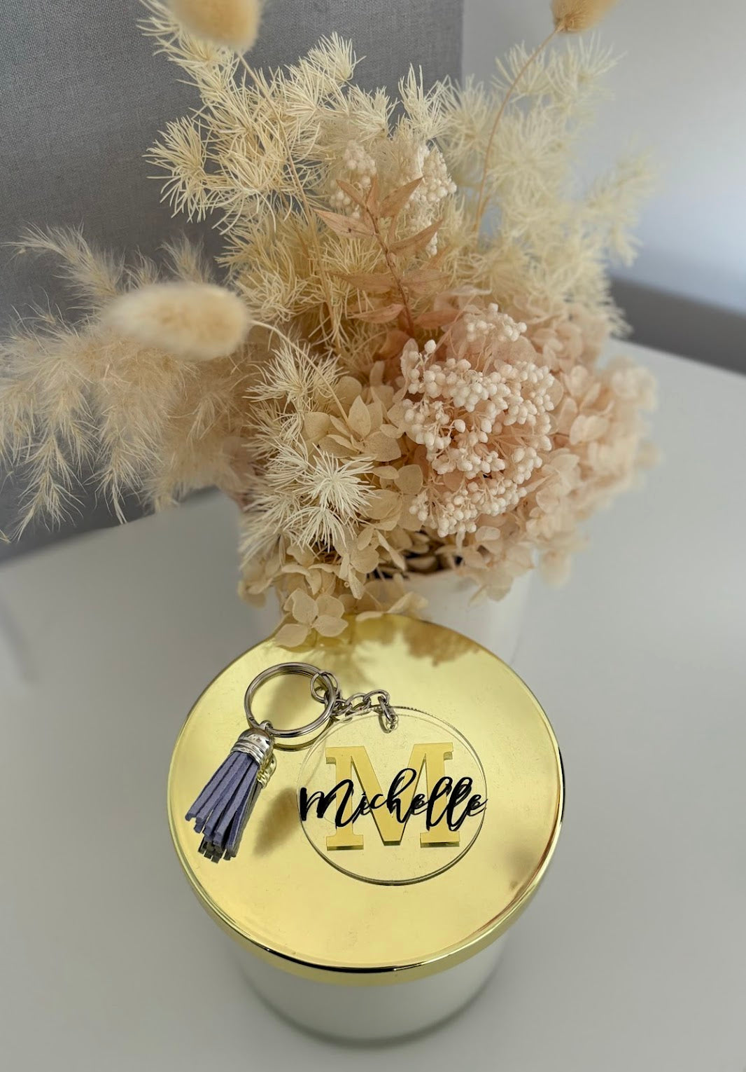 Personalised Acrylic Keychain with Tassel