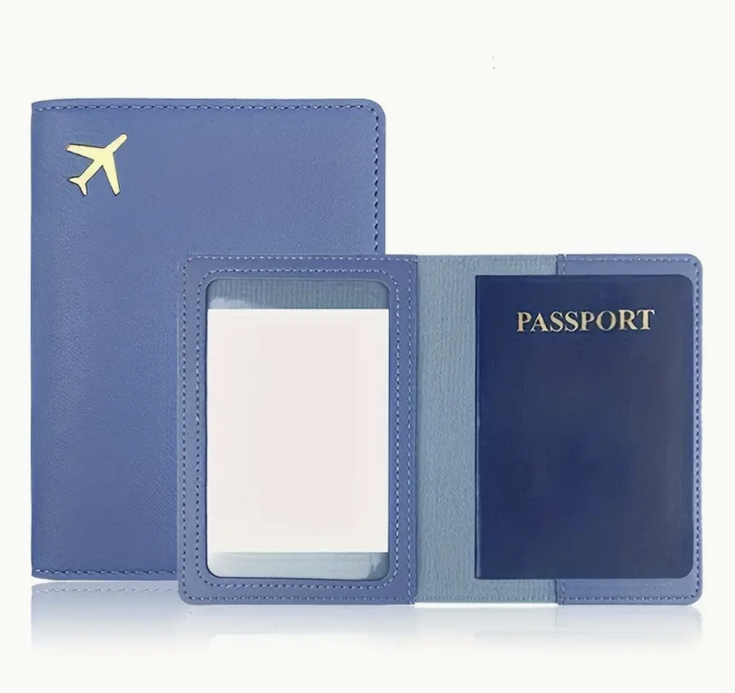 Personalised Passport Wallet - Gold, Silver, Rose Gold, Black, White, Pink or Blue.