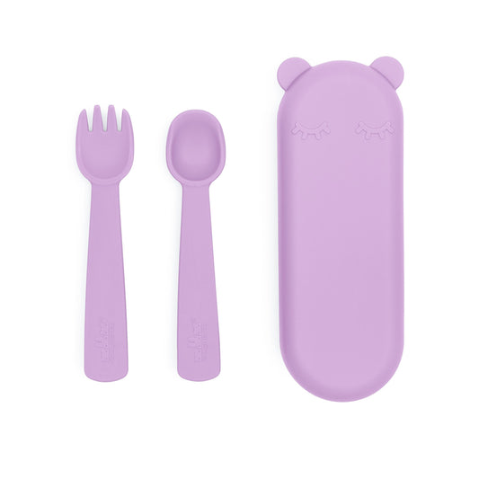 Feedie Fork & Spoon Set - Lilac