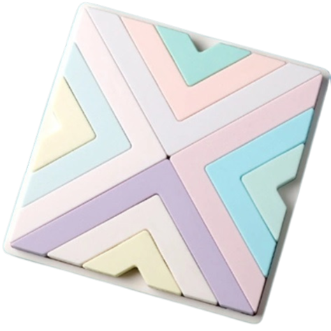 Geo Puzzle - Pink