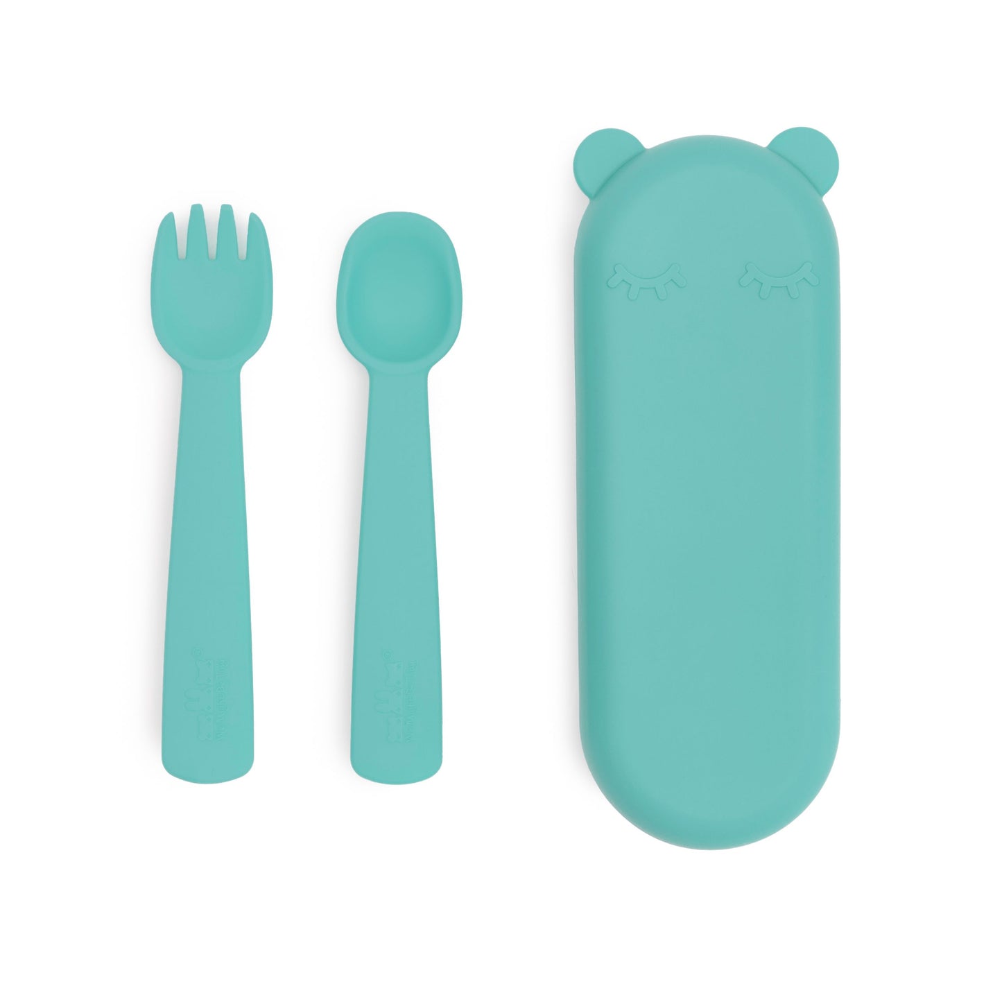 Feedie Fork & Spoon Set - Pistachio